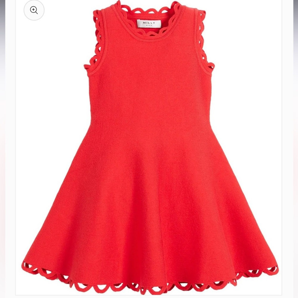 Milly Minis Vibrant Eyelet Flare Dress